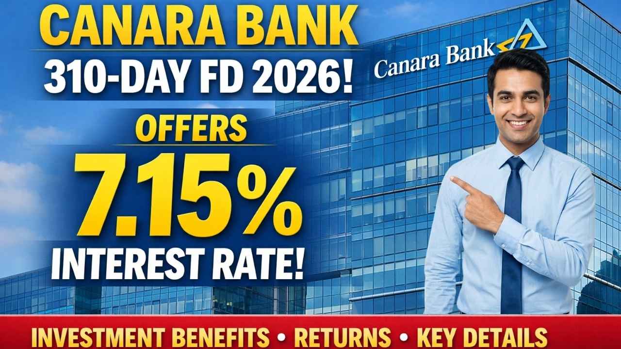 Canara Bank 310-Day FD 2026 Offers 7.15% Interest Rate: Check Investment Benefits, Returns, and Key Details