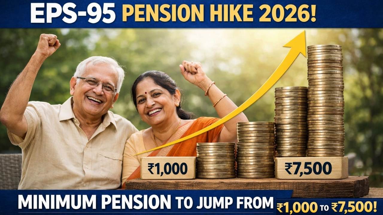 EPS-95 Pension Hike 2026: Minimum Pension May Jump From ₹1,000 to ₹7,500 for Millions of Retirees