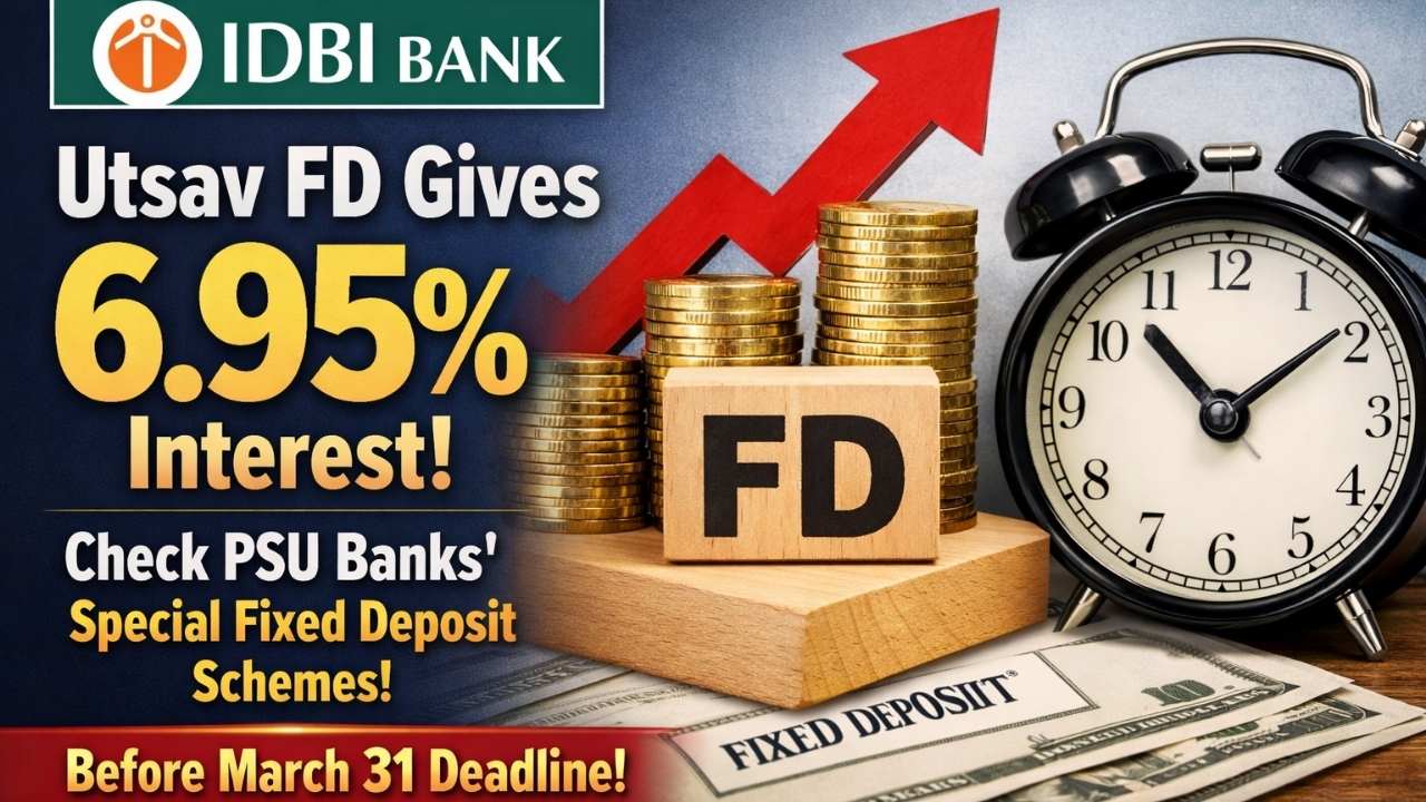 IDBI Bank Utsav FD Gives 6.95% Interest: Check PSU Banks Special Fixed Deposit Schemes Before March 31 Deadline
