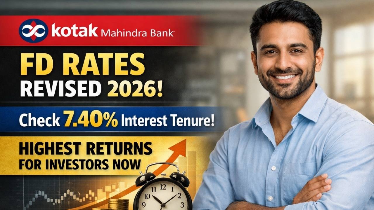 Kotak Mahindra Bank FD Rates Revised 2026: Check 7.40% Interest Tenure Offering Highest Returns For Investors Now