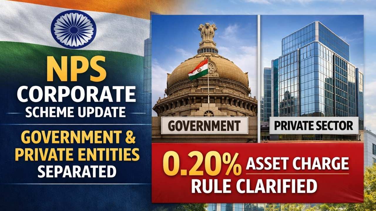 NPS Corporate Scheme Update: Government And Private Entities Separated As 0.20% Asset Charge Rule Clarified