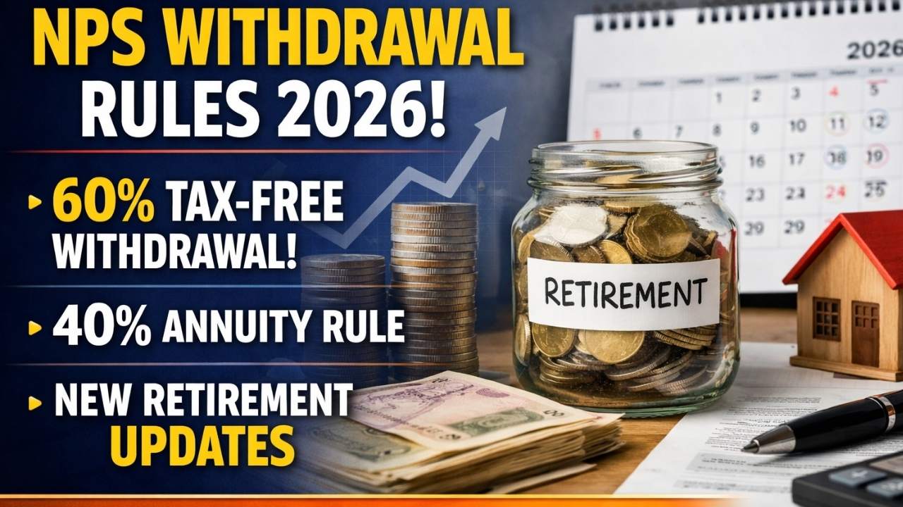 NPS Withdrawal Rules 2026: Know 60% Tax-Free Withdrawal, 40% Annuity Rule and New Retirement Planning Updates